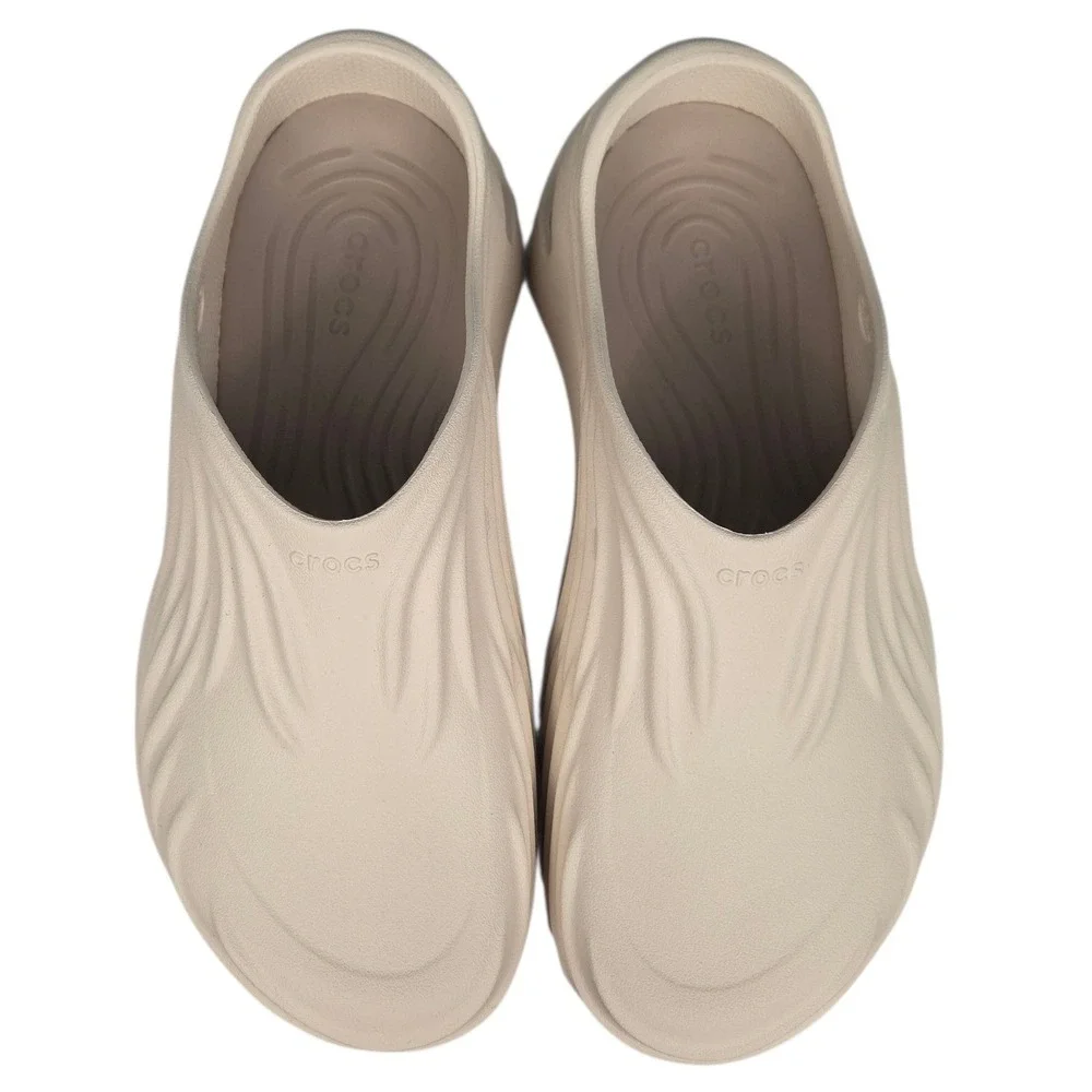 Crocs Echo Wave Clog M10 W12 Almond Tint Beige Tan Unisex‎ Sandals Slip On New